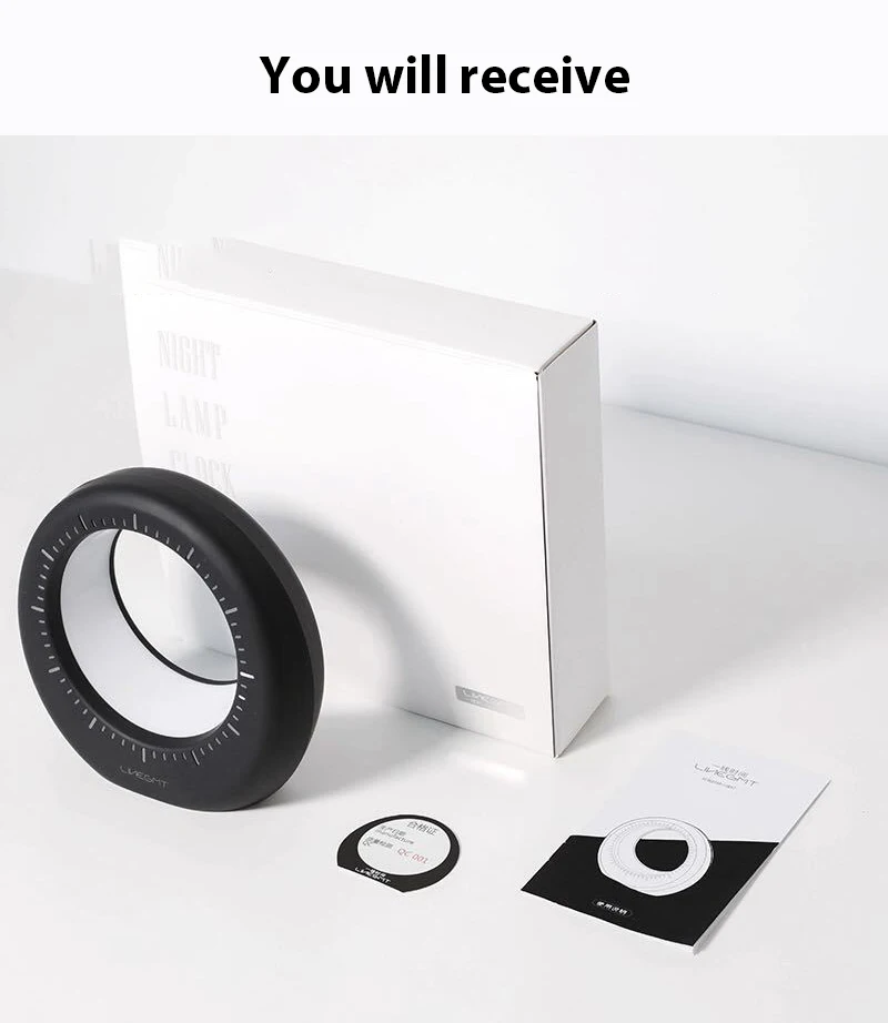 Novelty Minimalism Style Moon Clock Ambient Mood Night Lamp Study Living Room Bedroom Atmosphere Bedside Light With Alarm Clock
Novelty Minimalism Style Moon Clock Ambient Mood Night Lamp Study Living Room Bedroom Atmosphere Bedside Light With Alarm Clock