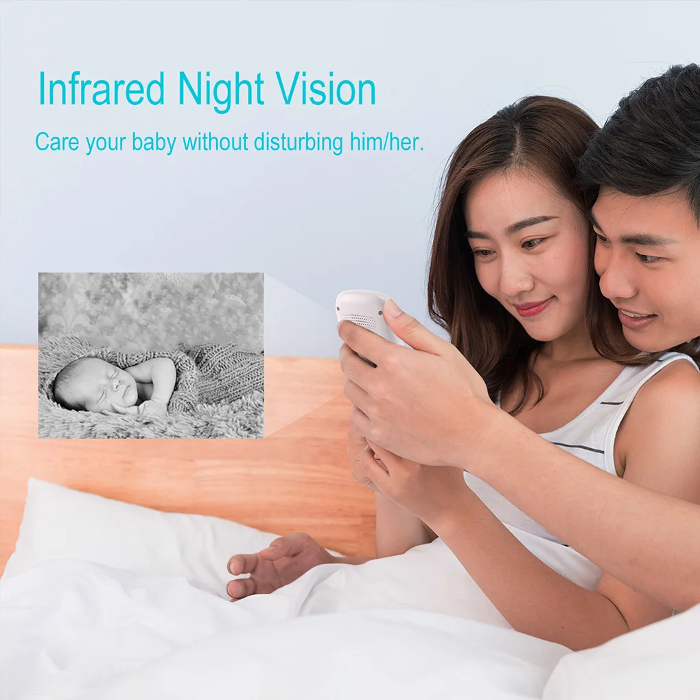Wireless Security Camera Baby Night Vision Two-way Audio 2.4 inch LCD Display Temperature Detection US/EU/UK/AU Plug
Wireless Security Camera Baby Night Vision Two-way Audio 2.4 inch LCD Display Temperature Detection US/EU/UK/AU Plug