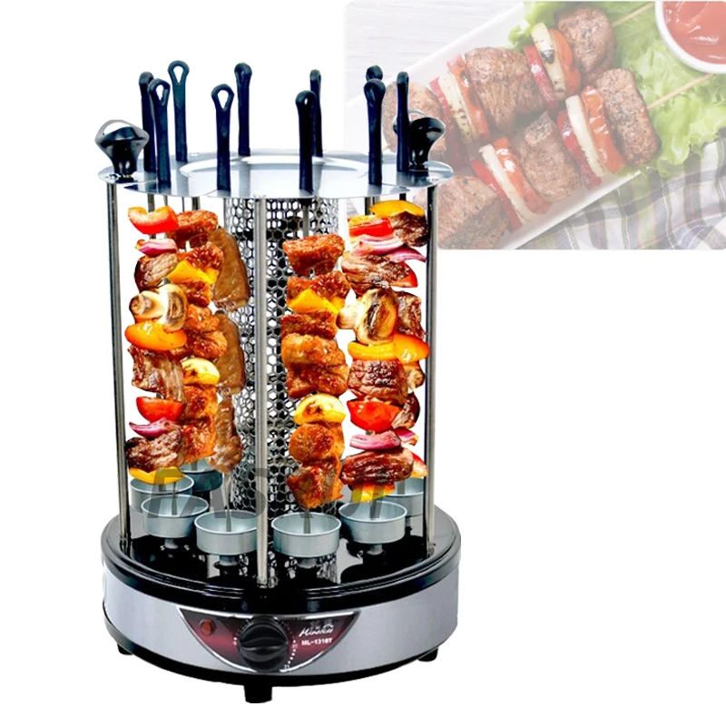Electric Grill Machine Shawarma Gyro Doner Kebab BBQ Rotisserie Smokeless Stainless Homemade Kitchen Economic Cooking
Electric Grill Machine Shawarma Gyro Doner Kebab BBQ Rotisserie Smokeless Stainless Homemade Kitchen Economic Cooking