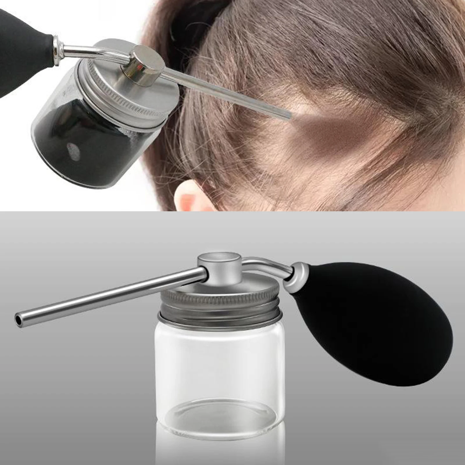 

Refillable Talc Powder Blower Puffer Hair Salon Spray Bottle Barber Talcum Silicone Container Styling Tools Accessories