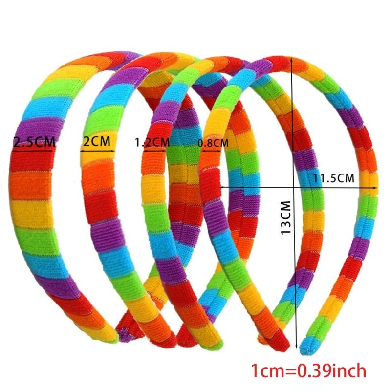 Women Autumn Wash Face Plush Headband Rainbow Striped Elastic Styling Hair Hoop
Women Autumn Wash Face Plush Headband Rainbow Striped Elastic Styling Hair Hoop