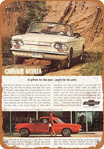Metal Sign - 1963 Chevy Corvair Monza - Vintage Look 2Wall Decor for Cafe beer Bar Decoration Crafts
Metal Sign - 1963 Chevy Corvair Monza - Vintage Look 2Wall Decor for Cafe beer Bar Decoration Crafts