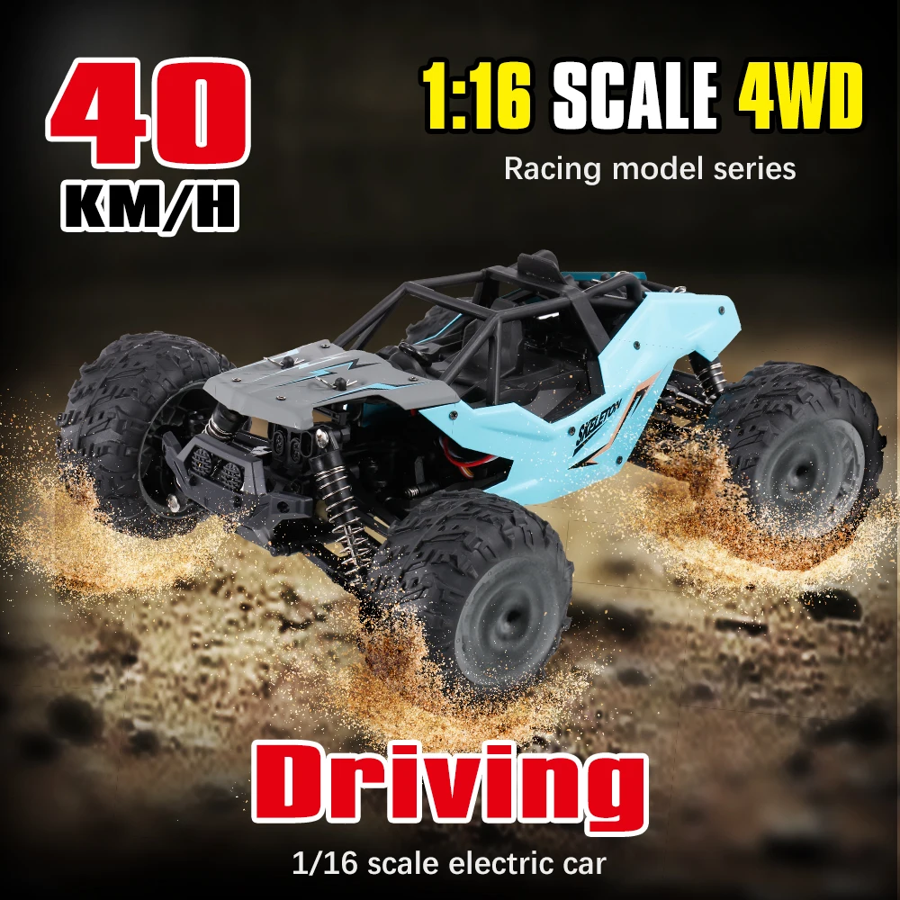 KY-1898A 1:16 RC Car 2.4Ghz 40KM/H High Speed Off Road RC Trucks 4WD Vehicle Racing Buggy RC Crawler Gifts for Kids Adults
KY-1898A 1:16 RC Car 2.4Ghz 40KM/H High Speed Off Road RC Trucks 4WD Vehicle Racing Buggy RC Crawler Gifts for Kids Adults