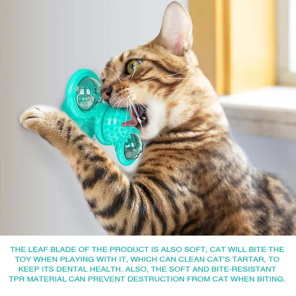 Cat Windmill Toy Pet Products Tooth Cleaning The New Used To Tease Cats Accessories Interactive Portable Rotating Massage
Cat Windmill Toy Pet Products Tooth Cleaning The New Used To Tease Cats Accessories Interactive Portable Rotating Massage