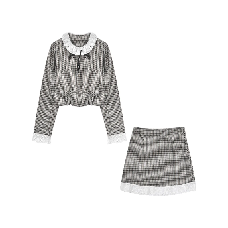 Blazer female autumn/winter 2020 new lace stitching plover case little brief paragraph ruffled top coat
Blazer female autumn/winter 2020 new lace stitching plover case little brief paragraph ruffled top coat