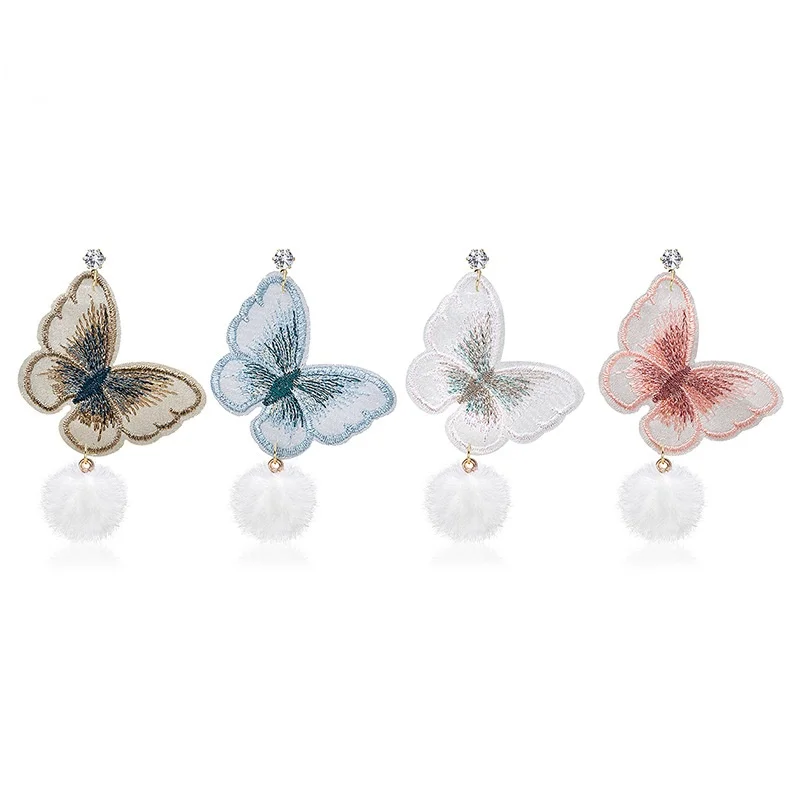 Women's Earrings 2021 New Fashion Flocking Butterfly Hair Ball Pendant Earrings Girl Temperament Elegant Jewelry Party Gift
Women's Earrings 2021 New Fashion Flocking Butterfly Hair Ball Pendant Earrings Girl Temperament Elegant Jewelry Party Gift