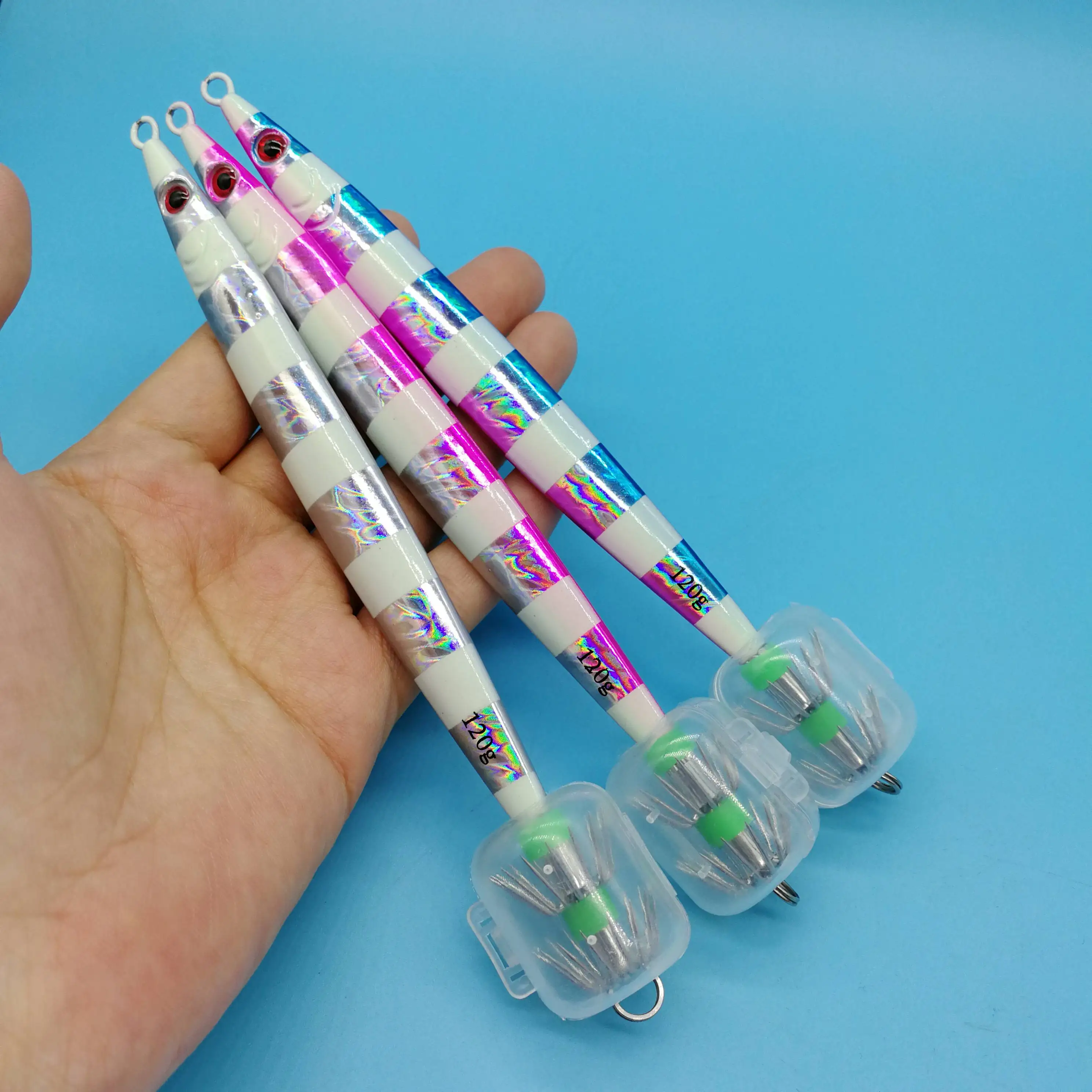 HOOFISH 3Pcs/Lot Fishing Squid Cuttlefish Bait 120g/165mm 3colors Jigging Fishing Lures Artificial Bait Luminous Squid Jig Bait
HOOFISH 3Pcs/Lot Fishing Squid Cuttlefish Bait 120g/165mm 3colors Jigging Fishing Lures Artificial Bait Luminous Squid Jig Bait