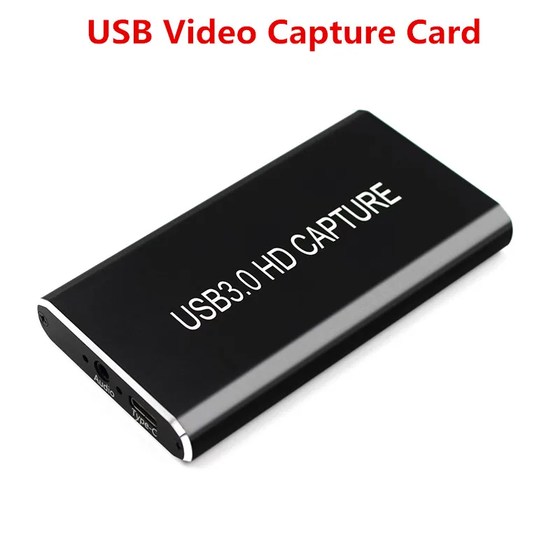 Захват карт видеозахвата USB HD на Type C/USB 3 0 1080P игровой адаптер с выходом HDMI Loop для
