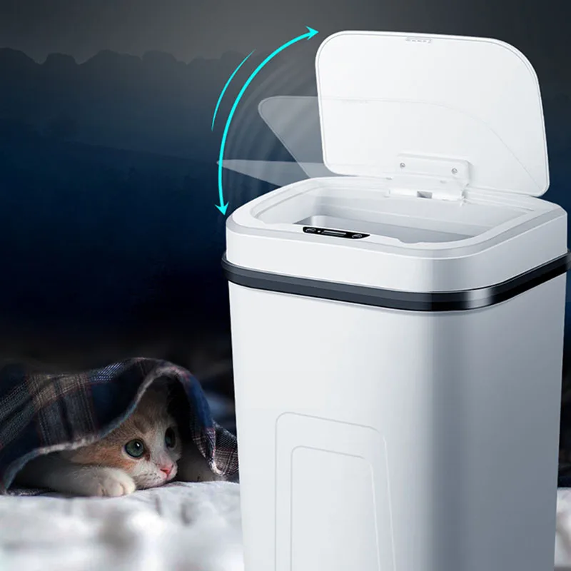 Smart Trash Can, Touchless Infrared Motion Trash Can, 4 Gal 15L Large Capacity, Automatic Induction Garbage Bin
Smart Trash Can, Touchless Infrared Motion Trash Can, 4 Gal 15L Large Capacity, Automatic Induction Garbage Bin