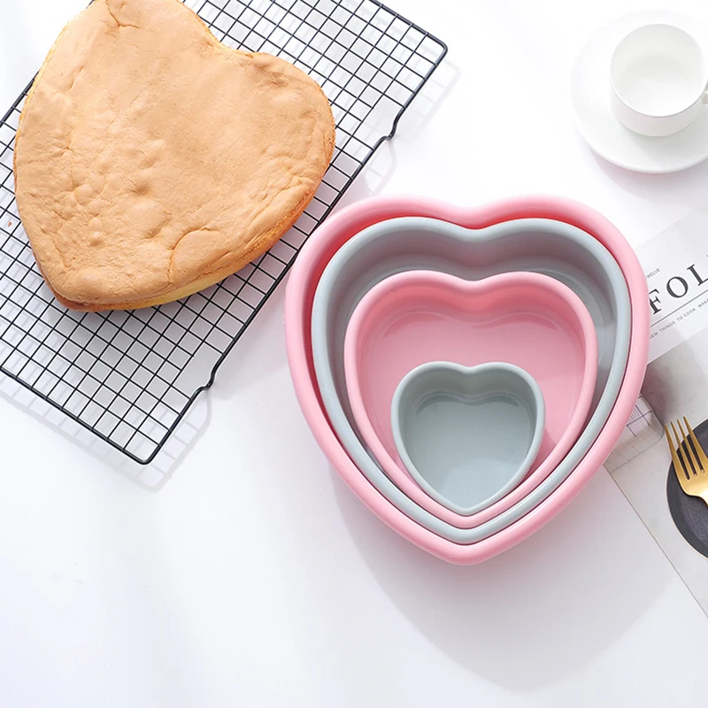 3Pcs Love Heart Shaped Food Grade Silicone Cake Mold 4 7 9Incn Pastry Mousse Bread Baking Mould Set Rainbow Bakeware Baking Tool
3Pcs Love Heart Shaped Food Grade Silicone Cake Mold 4 7 9Incn Pastry Mousse Bread Baking Mould Set Rainbow Bakeware Baking Tool
