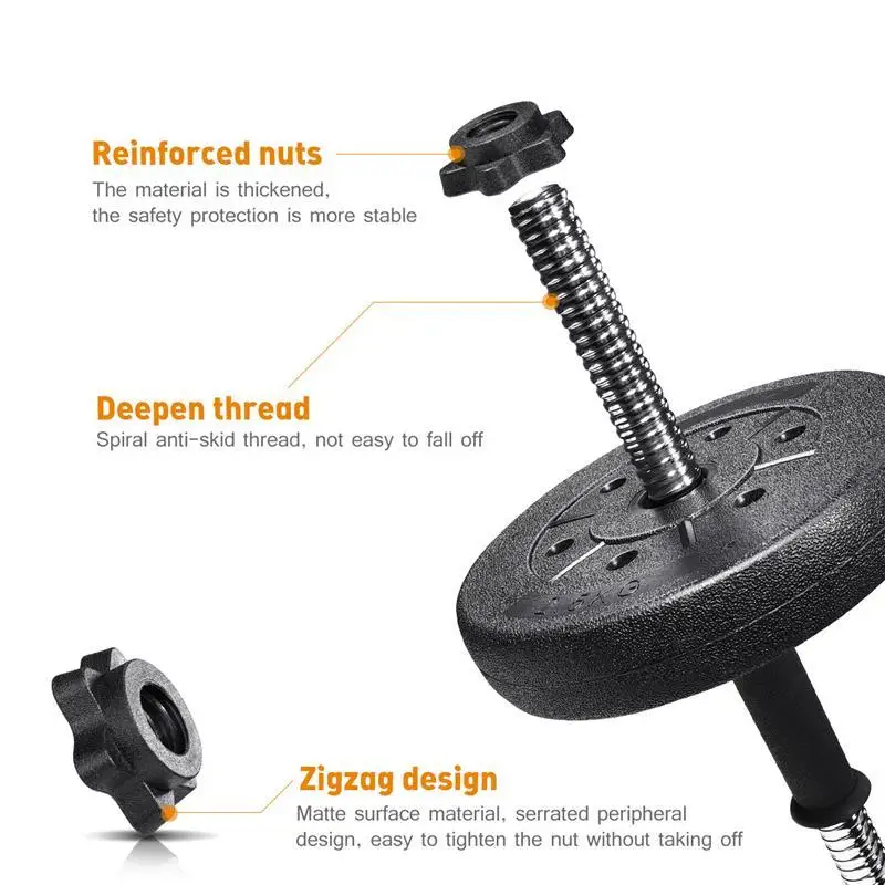30kg Dumbbell Weight Set With 16 Dumbbell Plates 2 Extension Bars 4 Nuts Adjustable Fitness Barbell Gym Equipment Training Tools
30kg Dumbbell Weight Set With 16 Dumbbell Plates 2 Extension Bars 4 Nuts Adjustable Fitness Barbell Gym Equipment Training Tools