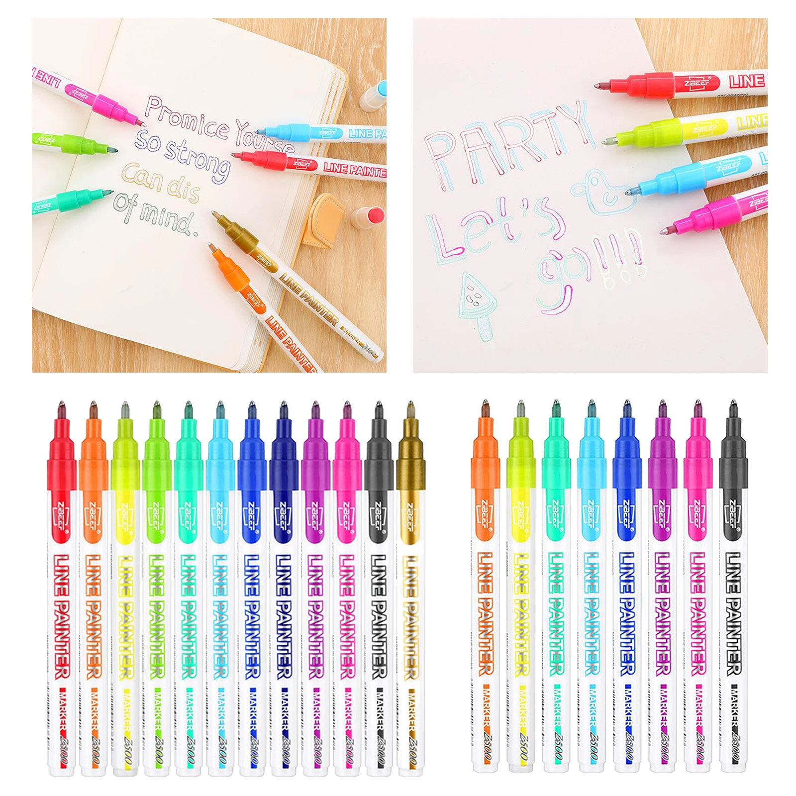 Premium Outline Marker Pen Highlight 0.7mm Posters Art Metallic Markers Pen
Premium Outline Marker Pen Highlight 0.7mm Posters Art Metallic Markers Pen