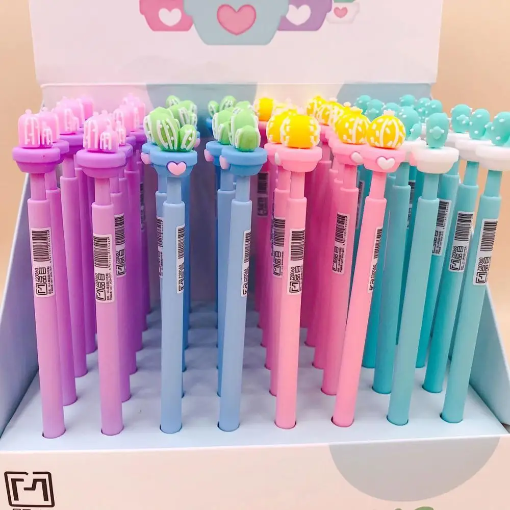 48 pcs/lot Creative Cactus Press Gel Pen Cute 0.5 mm black ink Signature Pens School Office writing Supplies Promotional Gift
48 pcs/lot Creative Cactus Press Gel Pen Cute 0.5 mm black ink Signature Pens School Office writing Supplies Promotional Gift