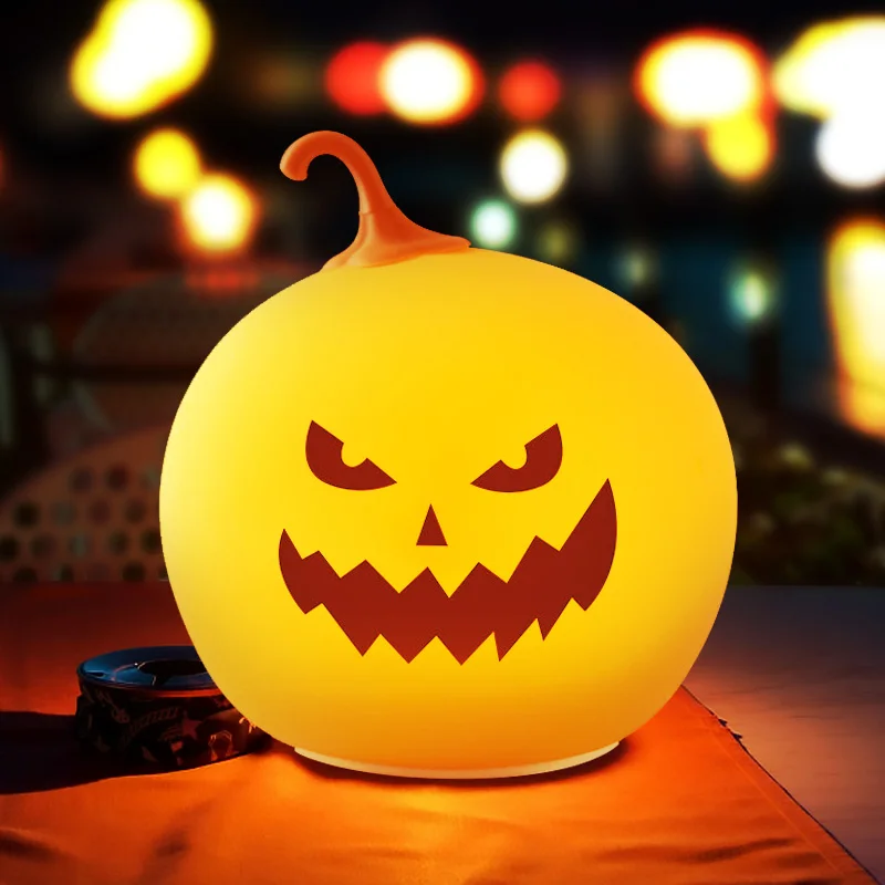 Halloween Round Pumpkin Lantern Party Mood Light Pat the Night Light Props Table Lamp Festive Colorful Jack-o-Lantern Decoration
Halloween Round Pumpkin Lantern Party Mood Light Pat the Night Light Props Table Lamp Festive Colorful Jack-o-Lantern Decoration