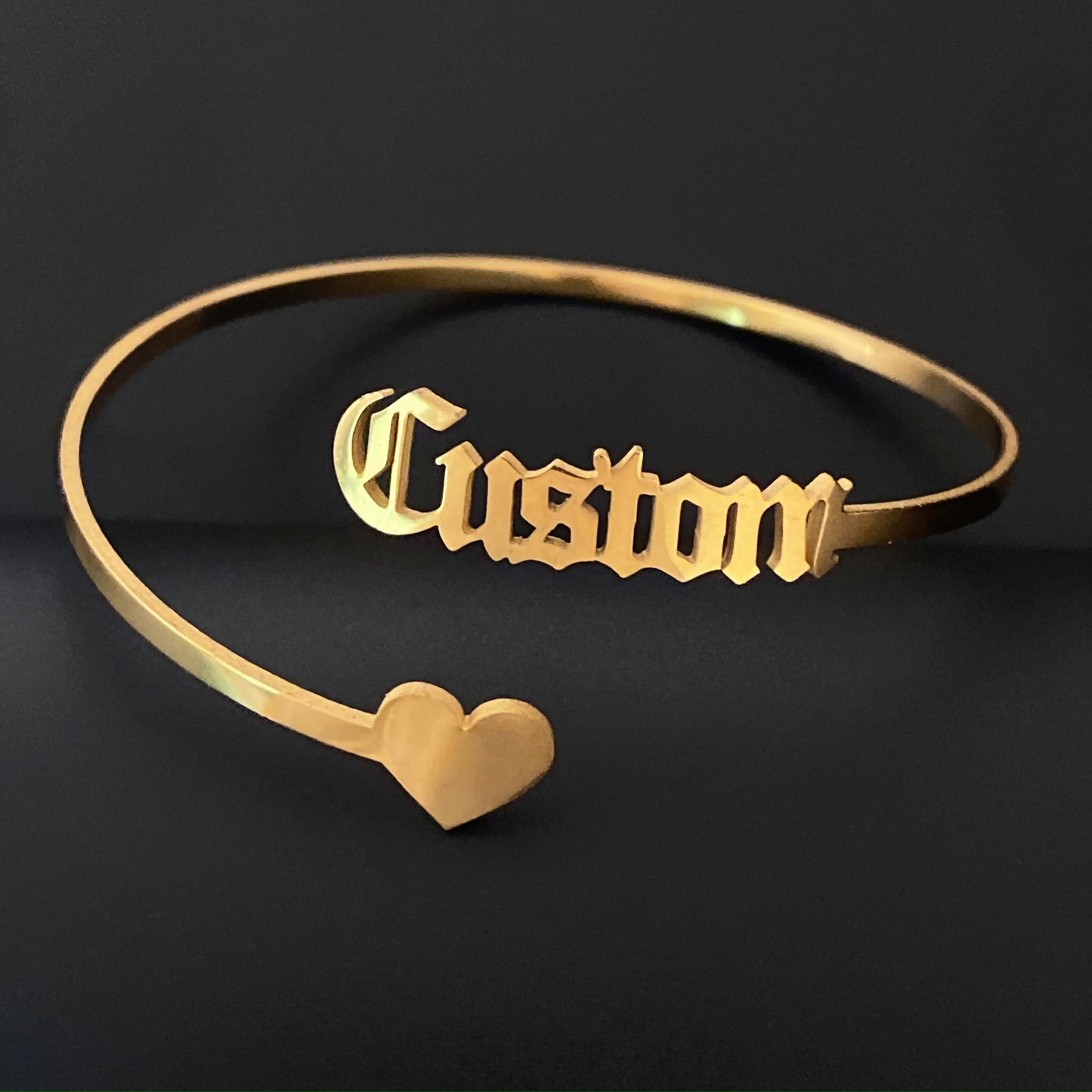 Custom Name Heart Bangle for Women Stainless Steel Bracelet Adjustable Cuff Unique Girl Birthday Xmas Gift Personalized Jewelry
Custom Name Heart Bangle for Women Stainless Steel Bracelet Adjustable Cuff Unique Girl Birthday Xmas Gift Personalized Jewelry