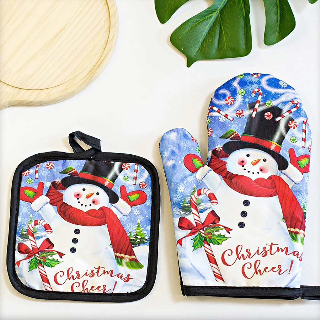 Kitchen Gloves Insulation Merry Christmas Pad Cooking Microwave Gloves Baking BBQ Oven Pot Holders Oven Mitts Potholder Pad
Kitchen Gloves Insulation Merry Christmas Pad Cooking Microwave Gloves Baking BBQ Oven Pot Holders Oven Mitts Potholder Pad