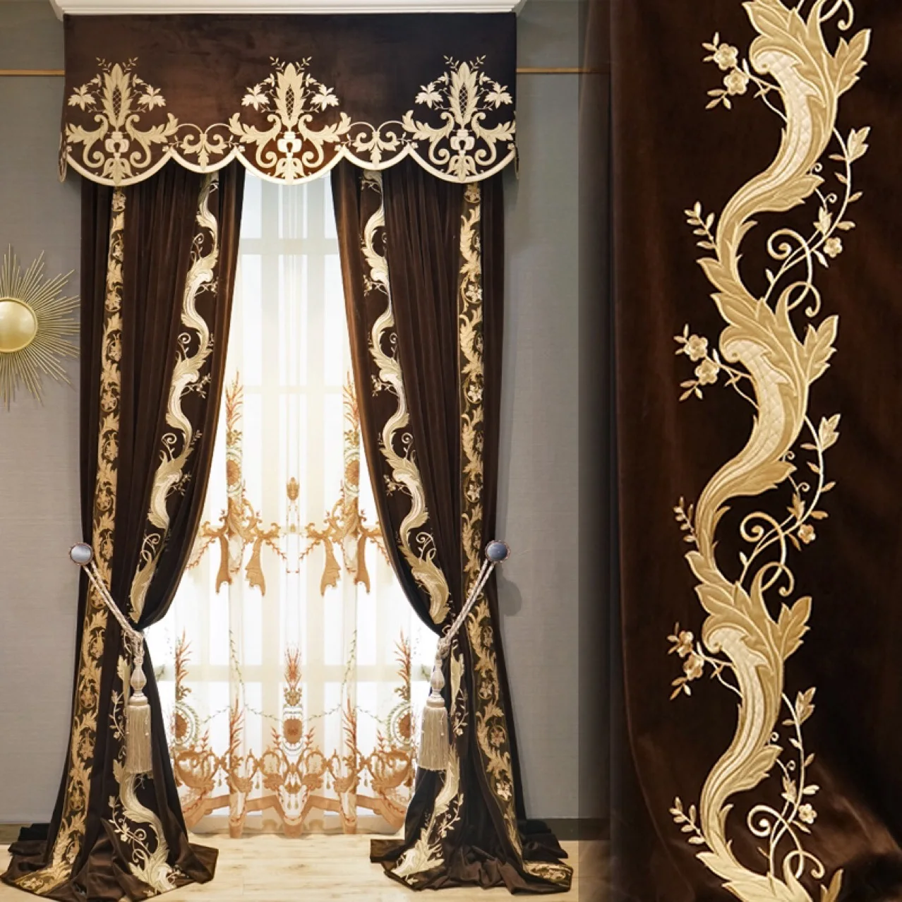 High-end European-style Luxury Flannel Embroidered Villa High Window Duplex Building Curtains for Living Dining Room Bedroom
High-end European-style Luxury Flannel Embroidered Villa High Window Duplex Building Curtains for Living Dining Room Bedroom