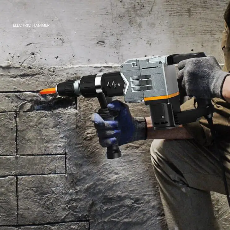 Light and high power Electric Hammer Professional electric pick Concrete slotting Wall removal Industrial grade Electric tool
Light and high power Electric Hammer Professional electric pick Concrete slotting Wall removal Industrial grade Electric tool