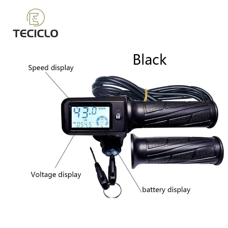 Electric Bike Twist Throttle 24V 36V 48V Grip Speed Display for All Electric bike/Scooter/Brushless controller 
Electric Bike Twist Throttle 24V 36V 48V Grip Speed Display for All Electric bike/Scooter/Brushless controller