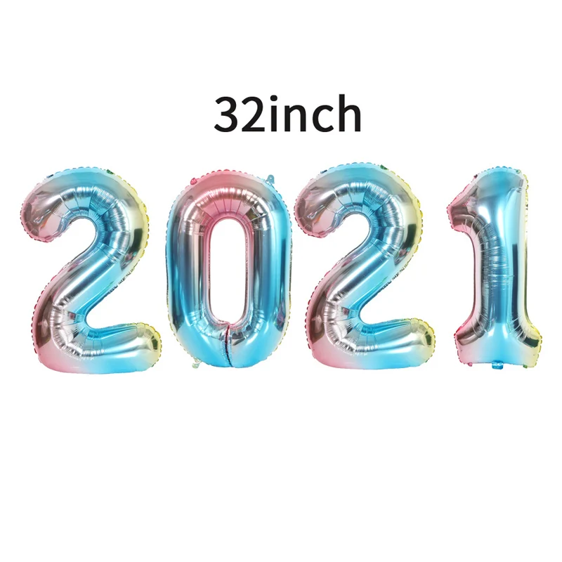 50sets 2021 Balloons Rose Gold Silver Number Foil Baloons Happy New Year Balloon Merry Christmas Party Decor
50sets 2021 Balloons Rose Gold Silver Number Foil Baloons Happy New Year Balloon Merry Christmas Party Decor