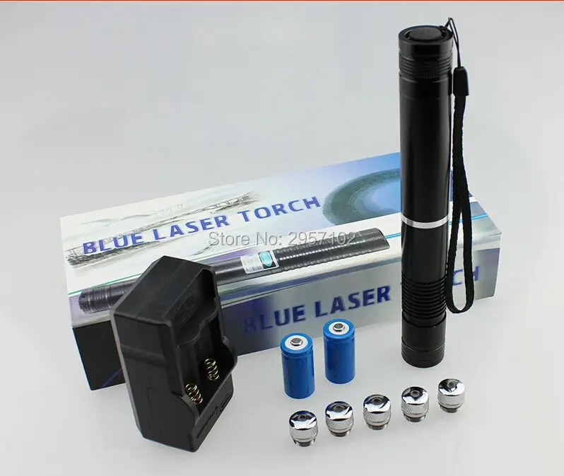 High Power Military 450nm 100000m 100w Blue laser pointers Flashlight Light Burn Match Candle Lit Cigarette Wicked LAZER Hunting
High Power Military 450nm 100000m 100w Blue laser pointers Flashlight Light Burn Match Candle Lit Cigarette Wicked LAZER Hunting