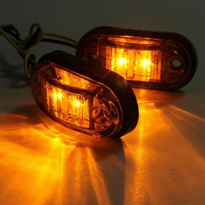 4X Amber LED 2.5inch 2 Diode Light Oval Clearance Trailer Truck Side Marker Lamp 
4X Amber LED 2.5inch 2 Diode Light Oval Clearance Trailer Truck Side Marker Lamp