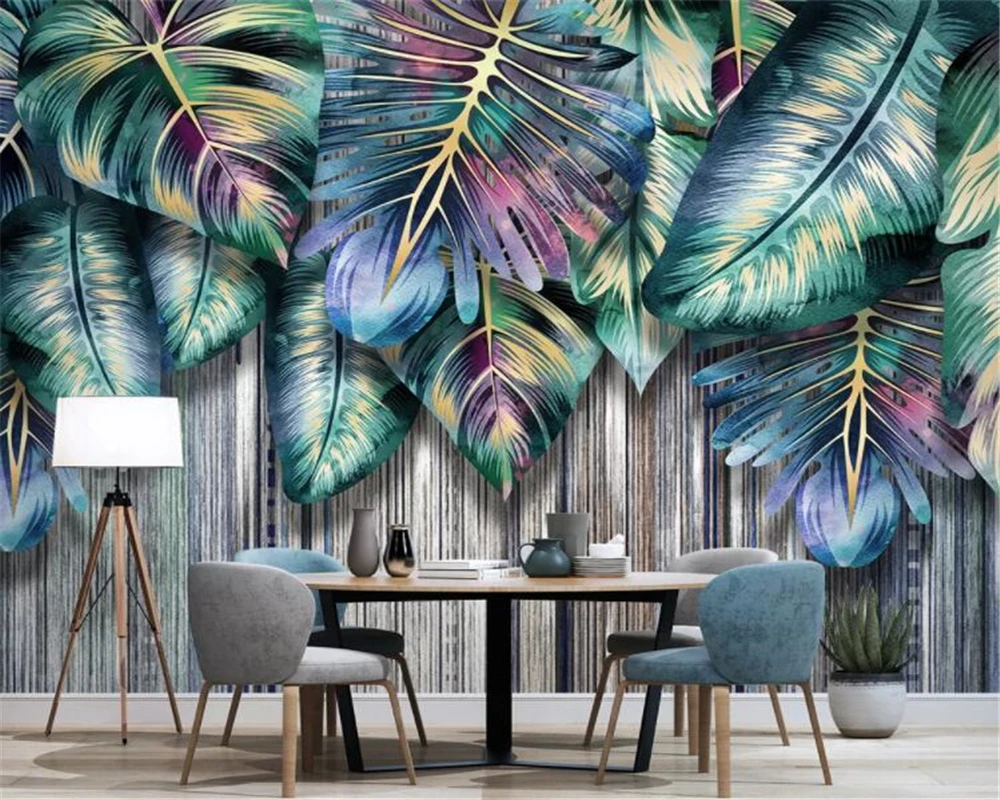 Custom wallpaper tropical plant leaves light luxury TV background walls living room bedroom decoration 3d wallpaper
Custom wallpaper tropical plant leaves light luxury TV background walls living room bedroom decoration 3d wallpaper