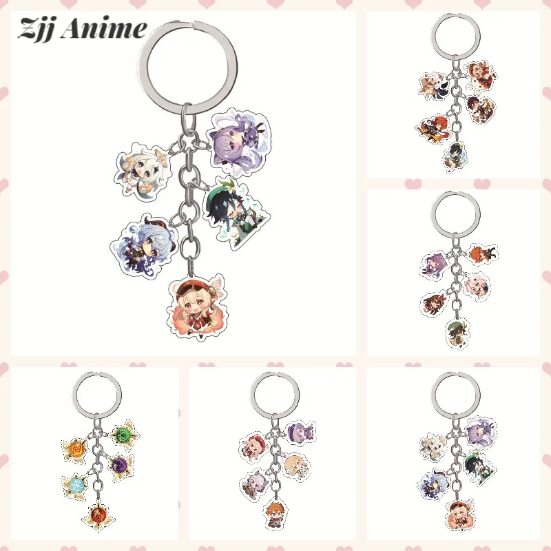 New 5 Style Fashion Game Anime Genshin Impact Zhongli Diluc Venti Paimon Keychain Base Acrylic Stands Keyring Gift For Fans
New 5 Style Fashion Game Anime Genshin Impact Zhongli Diluc Venti Paimon Keychain Base Acrylic Stands Keyring Gift For Fans