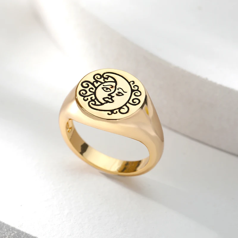Aesthetic Sun Moon Finger Rings For Women Vintage Stainless Steel Gold Couple Ring Punk Men Jewelry Gothic Accessories Anillos
Aesthetic Sun Moon Finger Rings For Women Vintage Stainless Steel Gold Couple Ring Punk Men Jewelry Gothic Accessories Anillos