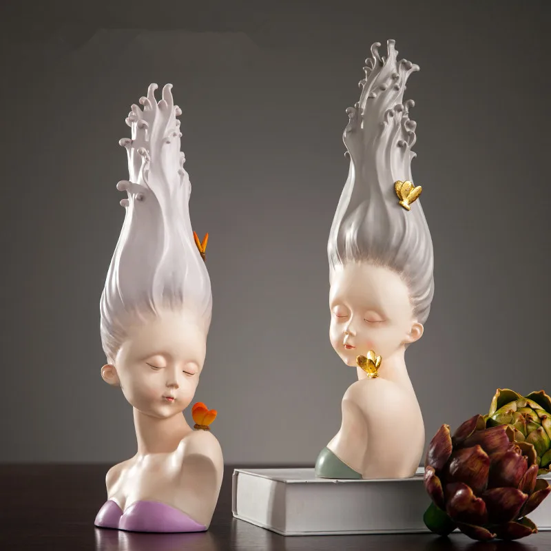 Cute Girl Romance Of A Teenage Girl Statues Figure Bust Sculpture Resin Art&craft Home Decoration Accessories R948
Cute Girl Romance Of A Teenage Girl Statues Figure Bust Sculpture Resin Art&craft Home Decoration Accessories R948