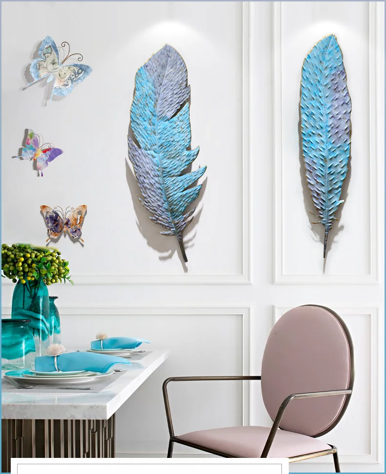 AMERICAN WROUGHT IRON FEATHER WALL DECORATION PENDANT LIVINGROOM TV BACKGROUND WALL HANGING STICKERS HOTEL BAR WALL MURAL CRAFTS 
AMERICAN WROUGHT IRON FEATHER WALL DECORATION PENDANT LIVINGROOM TV BACKGROUND WALL HANGING STICKERS HOTEL BAR WALL MURAL CRAFTS