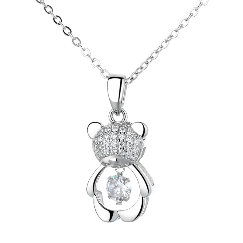 Luxury high quality real 925 sterling silver fine jewelry panda necklace pendant chain neck jewel fahsion accessories gifts
Luxury high quality real 925 sterling silver fine jewelry panda necklace pendant chain neck jewel fahsion accessories gifts