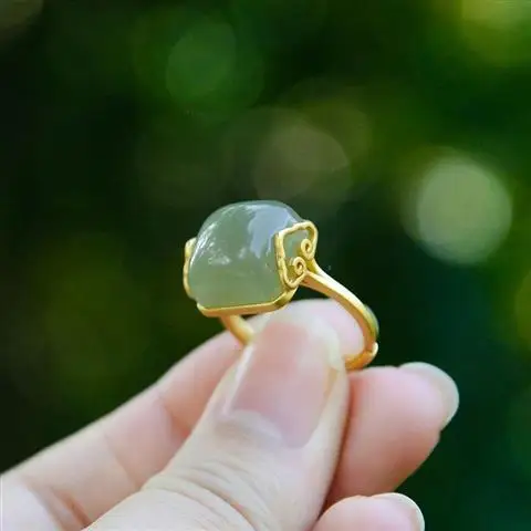 Xiangyun Natural Hetian Jade Clear Water Color Jasper Xiangyun Ring S925 Sterling Silver Jade Open Adjustable Gift
Xiangyun Natural Hetian Jade Clear Water Color Jasper Xiangyun Ring S925 Sterling Silver Jade Open Adjustable Gift