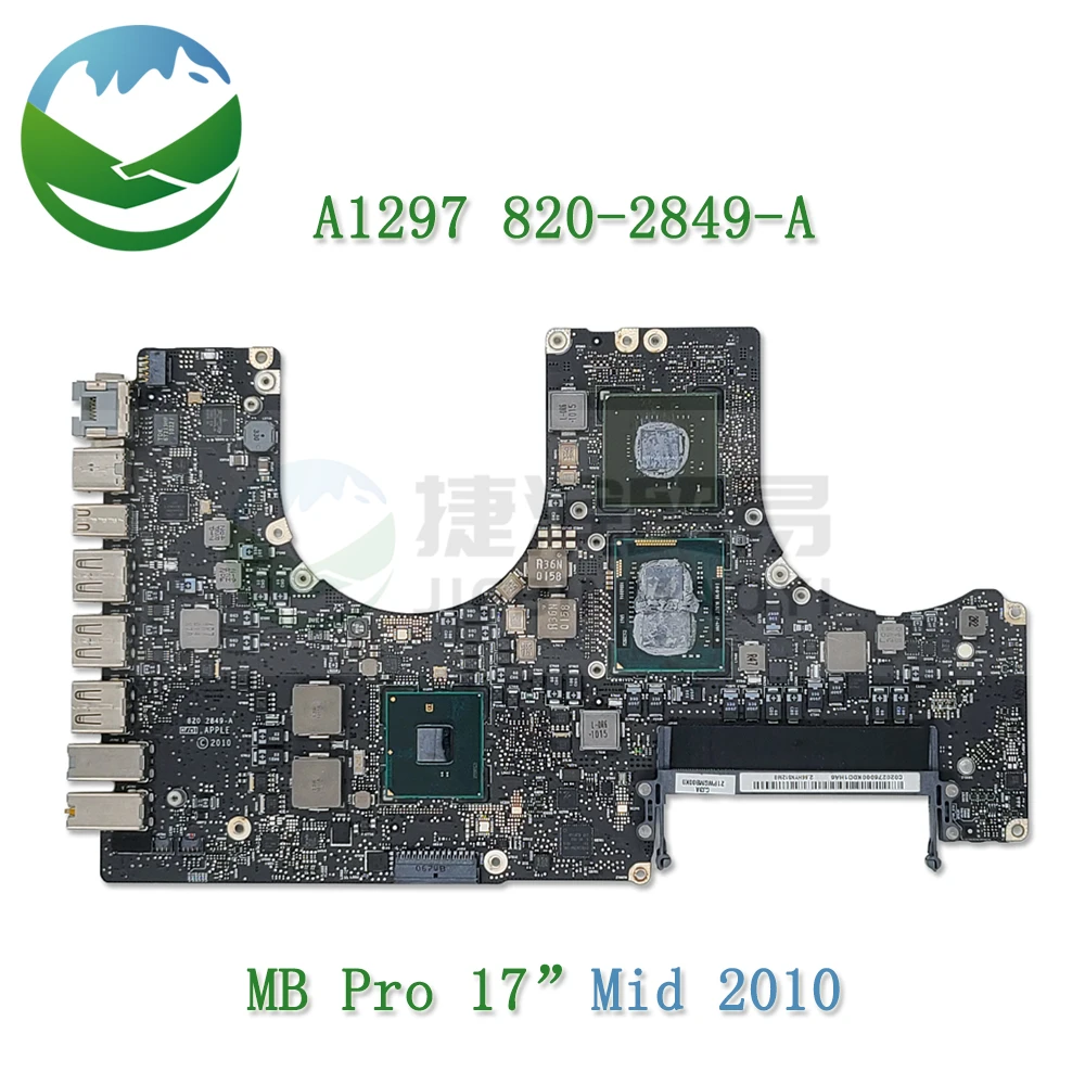 Tested Laptop 820-2849-A Mid 2010 A1297 i7 2.66Ghz Motherboard for Apple Macbook Pro 17" Logic Board EMC 2352 MC024LL/A
Tested Laptop 820-2849-A Mid 2010 A1297 i7 2.66Ghz Motherboard for Apple Macbook Pro 17" Logic Board EMC 2352 MC024LL/A