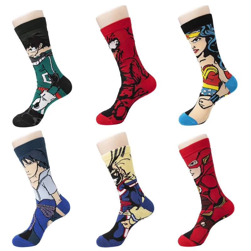 Middle Tube Anime Print Skateboa Socks Men's Women Crazy Cartoon Movies Novelty Knee-High Hip Hop Unisex Creative Sports Socks
Middle Tube Anime Print Skateboa Socks Men's Women Crazy Cartoon Movies Novelty Knee-High Hip Hop Unisex Creative Sports Socks