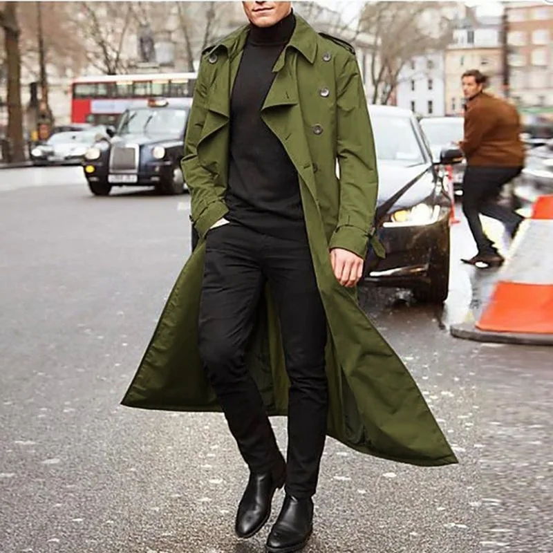 2021 Trench Coat Mens Overcoat Casual Slim Fit Windbreak Plus Size Solid Long Coat Men Fashion Spring Jacket Homme
2021 Trench Coat Mens Overcoat Casual Slim Fit Windbreak Plus Size Solid Long Coat Men Fashion Spring Jacket Homme