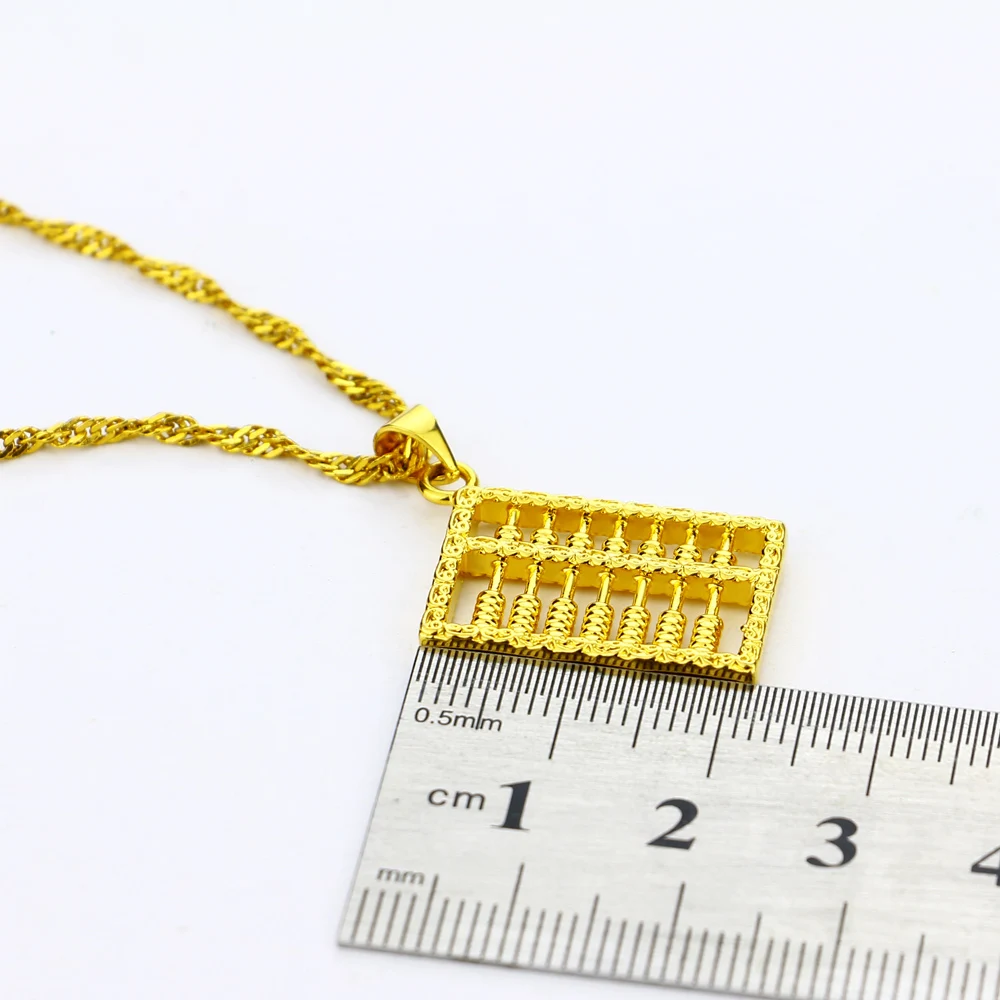New 925 Silver Gold Necklace For Women;Male Female Fashion Abacus Pendants Necklace;Plan Carefully Round Bead Married Jewelry
New 925 Silver Gold Necklace For Women;Male Female Fashion Abacus Pendants Necklace;Plan Carefully Round Bead Married Jewelry