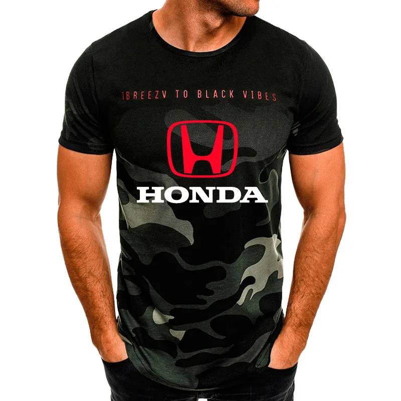 Summer new Mens Short Sleeve Honda Car Logo printing casual Cotton Camouflage T-shirts Fashion Harajuku Men's tops
Summer new Mens Short Sleeve Honda Car Logo printing casual Cotton Camouflage T-shirts Fashion Harajuku Men's tops
