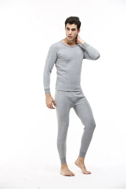 Мужские зимние теплые комплекты термобелья 2020 пижамный комплект из 2 предметов