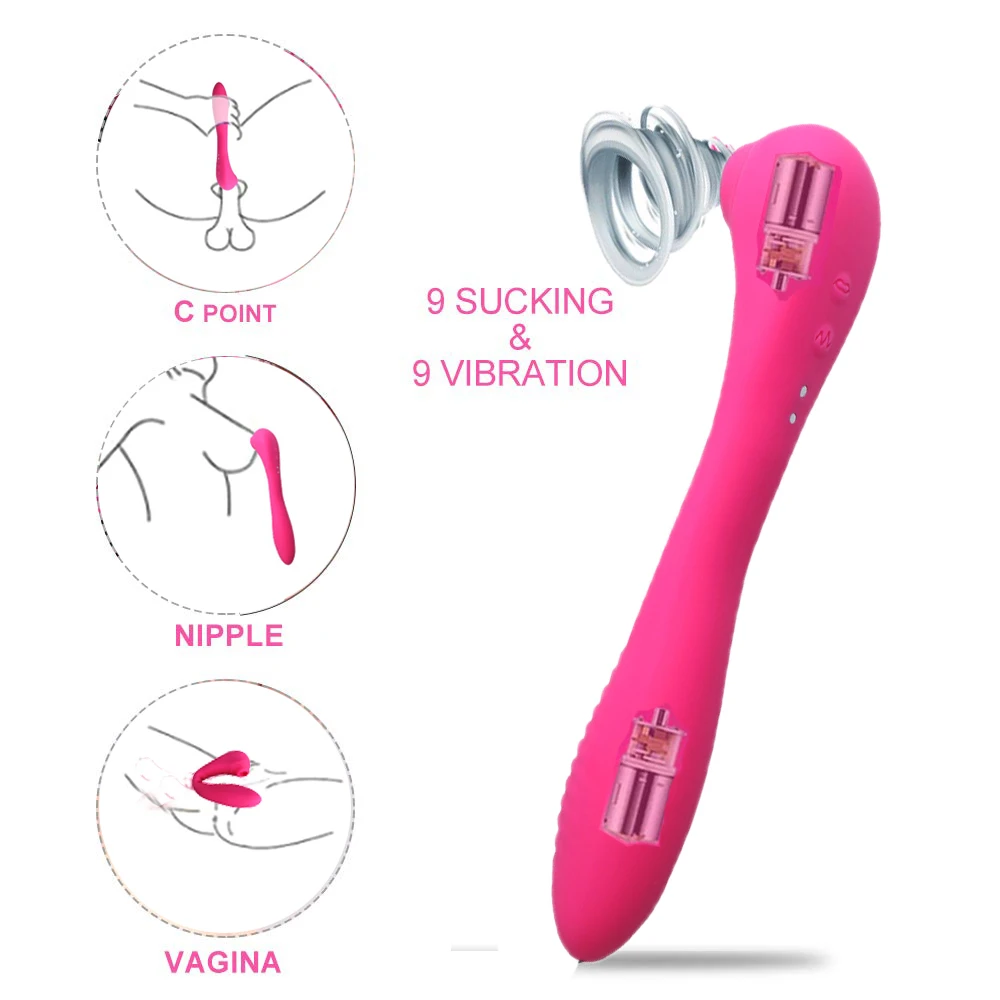 

Sucking Vibrator Clitoris Stimulator Clit Nipple Sucker Tongue Vibrators For Women Pussy Licking Toy G Spot Wand Dildo Sex Toys