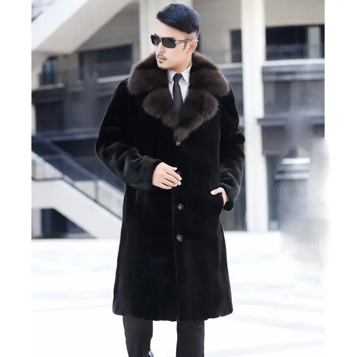 Long faux mink fur leather coats mens warm fur leather clothes men loose jackets winter autumn thicken jaqueta de couro black
Long faux mink fur leather coats mens warm fur leather clothes men loose jackets winter autumn thicken jaqueta de couro black