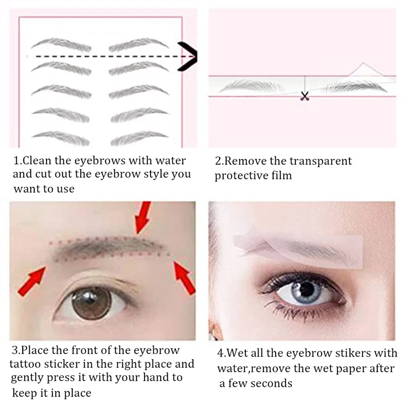 4D Hair Like Eyebrows Makeup Waterproof Eyebrow Tattoo Sticker Long Lasting Natural Fake Eyebrow Stickers Cosmetics
4D Hair Like Eyebrows Makeup Waterproof Eyebrow Tattoo Sticker Long Lasting Natural Fake Eyebrow Stickers Cosmetics