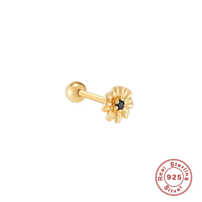 ROMAD 1Pc Exquisite Flower Stud Earrings For Women Sweet Girl Petal Zircon Piercing 925 Sterling Silver Earings Jewelry kolczyki 
ROMAD 1Pc Exquisite Flower Stud Earrings For Women Sweet Girl Petal Zircon Piercing 925 Sterling Silver Earings Jewelry kolczyki