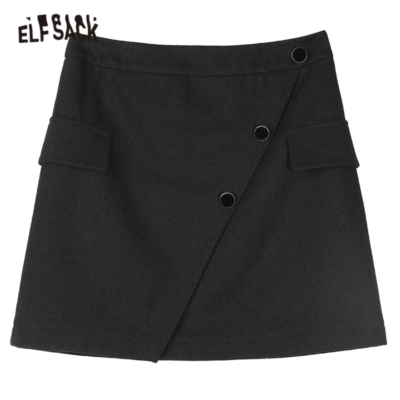 ELFSACK Solid Pure High Waist Irregualar Hem Mini Skirt Women,2020 Autumn Vintage Chic Button Korean Ladies Basic Daily Bottoms
ELFSACK Solid Pure High Waist Irregualar Hem Mini Skirt Women,2020 Autumn Vintage Chic Button Korean Ladies Basic Daily Bottoms