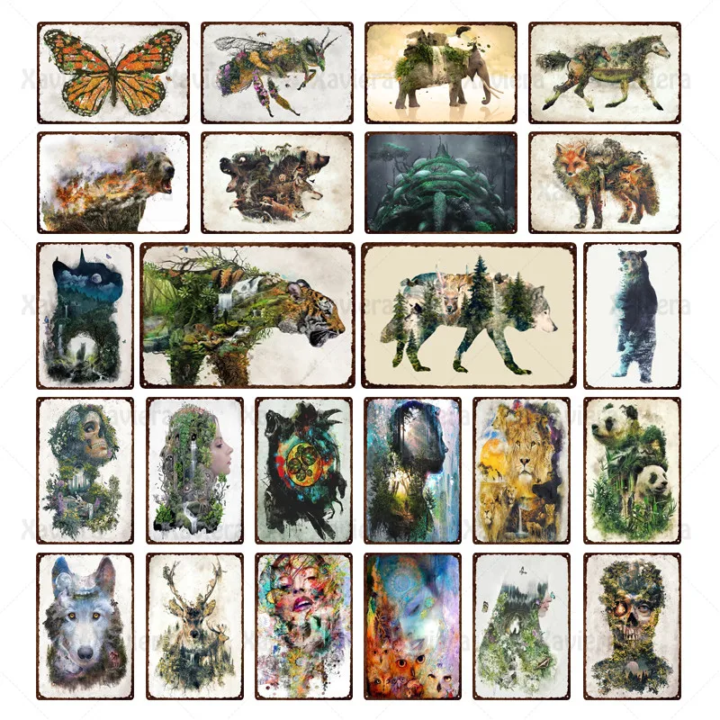 Abstract Animal Metal Tin Logo Butterfly Wolf Elephant Retro Poster Metal Plaque Home Decoration Garage Bar Pub Club Metal Plate
Abstract Animal Metal Tin Logo Butterfly Wolf Elephant Retro Poster Metal Plaque Home Decoration Garage Bar Pub Club Metal Plate