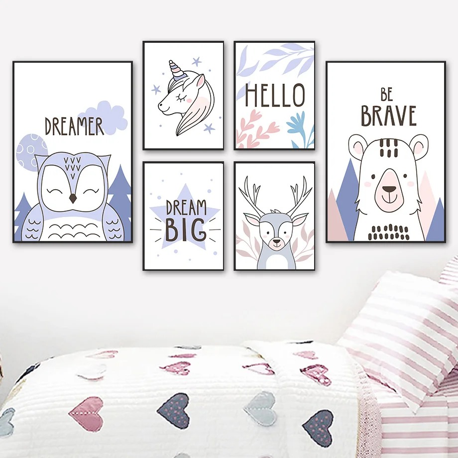 Deer Tiger Owl Unicorn Leaf Tree Cloud Cartoon Wall Art Canvas Painting Nordic Posters And Prints Wall Pictures Kids Room Decor
Deer Tiger Owl Unicorn Leaf Tree Cloud Cartoon Wall Art Canvas Painting Nordic Posters And Prints Wall Pictures Kids Room Decor