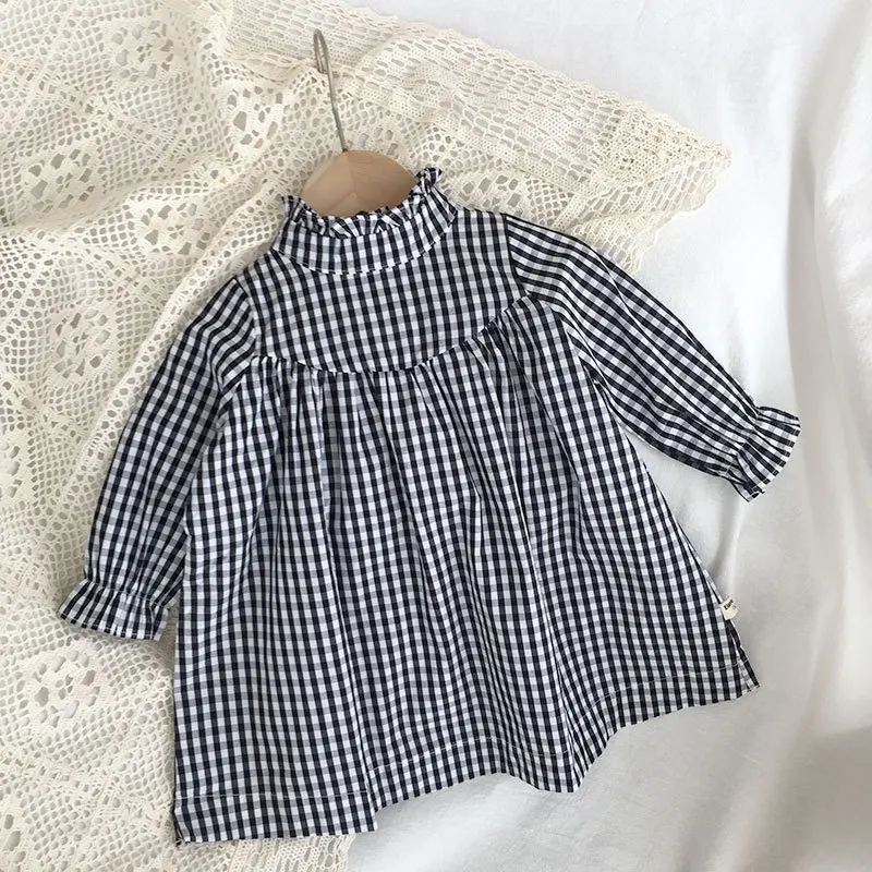 2021 Girls Autumn Half High Neck Black Long Sleeve Plaid Dress Kids Dresses for Girls Baby Girl Clothing Girls Dresses
2021 Girls Autumn Half High Neck Black Long Sleeve Plaid Dress Kids Dresses for Girls Baby Girl Clothing Girls Dresses