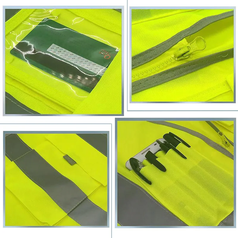 Motorcycling Reflective Vest Yellow Orange Blue Vest Men Workwear Jacket Sleeveless Waistcoat Multi Pocket Vest
Motorcycling Reflective Vest Yellow Orange Blue Vest Men Workwear Jacket Sleeveless Waistcoat Multi Pocket Vest