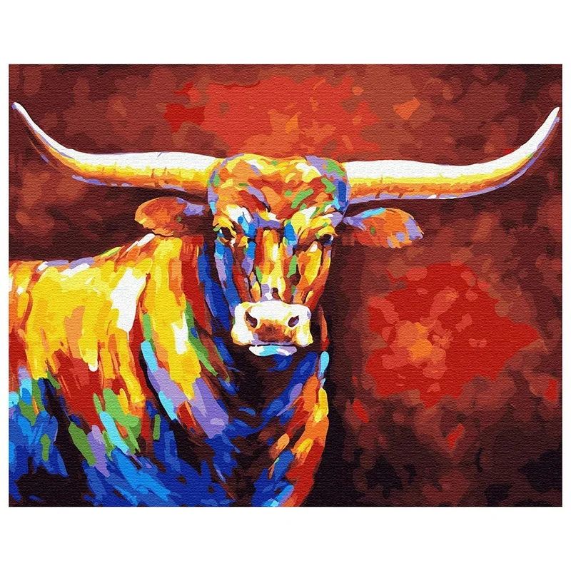 Paint By Numbers Art Oil Painting Colorful Cow Living Room Bedroom Home Decoration Wall Decoration
Paint By Numbers Art Oil Painting Colorful Cow Living Room Bedroom Home Decoration Wall Decoration