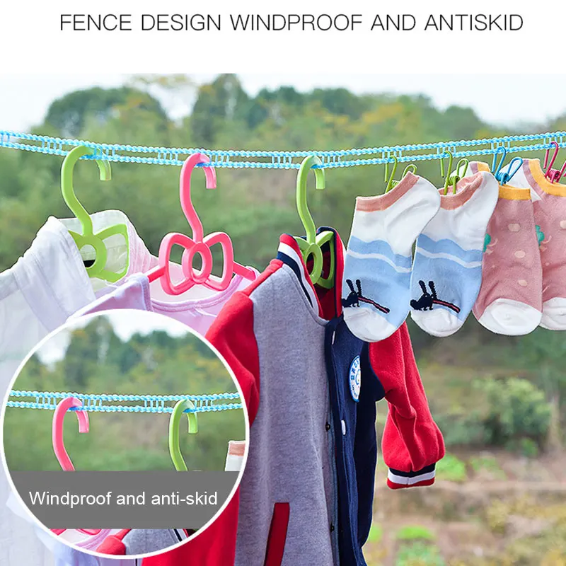 Nylon Clotheslines Hanging Rope Drying Clothes Dryer Non-slip Windproof for Outdoor 3/5/8/10 Meters FP8
Nylon Clotheslines Hanging Rope Drying Clothes Dryer Non-slip Windproof for Outdoor 3/5/8/10 Meters FP8